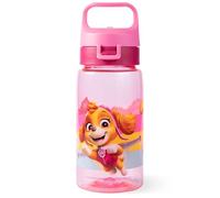 p:os Paw Patrol Skye - Borraccia per bambini, 500 ml, a prova di perdite | Borraccia in plastica rosa con maniglia per il trasporto, leggera per scuola, asilo e sport, dai 3 anni in su