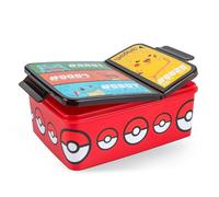 p:os Pokémon Contenitore per il pranzo per bambini con scomparti, a prova di perdite, per l'asilo e la scuola, per ragazze e ragazzi