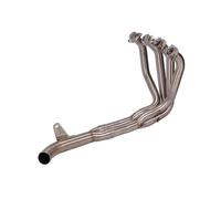 P Per Z900 2017 2018 2019 2020 Sistema Scarico Completo Moto Modifica Collegare Il Tubo Collegamento Centrale Anteriore Senza Silenziatore(Silver)