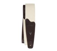P Perri's Leathers Ltd. Doubled Cotton Webbing with Suede/Leather Ends Guitar Strap Cintura, Marrone, 48" to 59" Unisex-Adulto