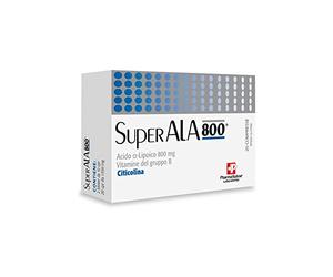 P PharmaSuisse Laboratories SuperAla 800® Integratore Alimentare per il Benessere e normale funzione dei Nervi- a base di Acido Alfa-lipoico, Citicolina, Vitamine gruppo B - 20 compresse