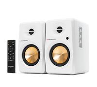 P Prosonic BT30 Altoparlanti da scaffale Bluetooth ad Alimentazione Attiva, Monitor da Studio, Giradischi con Ingresso Ottico, Ingresso coassiale, Ingresso 2X RCA Aux Line, 60 Watt, (Bianco)