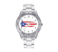 P.R. Flag Island - Orologio da polso da uomo, in acciaio inox, alla moda, personalizzato, da donna