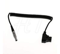P-tap D-tap - Cavo di alimentazione a spirale a 2 pin per Teradek Bond Bolt Cube Series (dritto 2 pin)