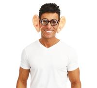 P’Tit Clown - 69440 - Orecchie Finte - Accessorio Travestimento Umoristico - Perfette per Carnevale, Feste a Tema - Beige, 15 x 9 cm - Unisex - Plastica