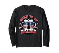P USA Flag Funny 4 luglio 4 luglio 4 luglio Maglia a Manica