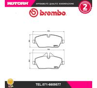 P06034 Kit pastiglie freno, Freno a disco anteriore (MARCA-BREMBO)..
