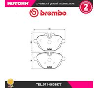 Brembo P 06 064 - Pastiglia Freno - Posteriore