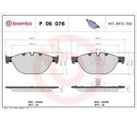 P06076 Kit pastiglie freno, Freno a disco Brembo