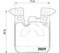 KIT PASTIGLIE FRENO POST BREMBO BMW 3 316 i 100KW 12>16 P06087