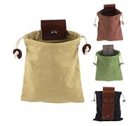 P12cheng Bushcraft Bag grande apertura tessuto Oxford resistente all'usura cintura Pouch caffè marrone