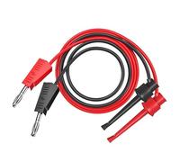 P1308B-3 2 pz 4 mm banana impilabile for testare clip con gancio cavi di prova cavo 100 cm connettore elettrico