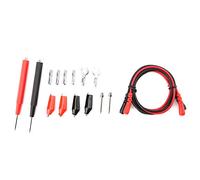 P1500 Digital Multimeter Test Leads | High Conductivity Copper Alligator Clips/Replaceable Probe Tips | 90cm Flexible Wire for Electronics/Cars/Home