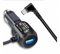 P16CS - Caricatore accendisigari USB C 3,5 m cavo 5 V 3 A - Connettore ad angolo di tipo C per telecamera di bordo GPS DVR telefono cellulare auto cavo di alimentazione