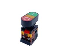 P188 22 mm 220 V CA ON/OFF START STOP 1 NO NC 2 pulsanti APBB-22N Interruttore a pulsante momentaneo a doppia estremità con luce(110V)