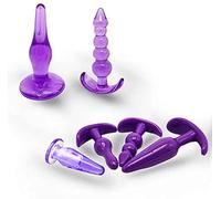 P1A- 6 Pezzi di Giocattoli in Silicone Viola plúg ànalé dilàtatóré ànàl ànàleséx tóy kit bútt dilatàtóri palliné ànàli dildó séxytóysys vibràtoréper próféssionàlé in ànó per donna uomo coppie