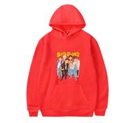 P1Harmony Merch Sad Song Graphic Cute Felpa con cappuccio a maniche lunghe Duh Album Tour Pullover Abiti Casual Unisex, Rosso, M