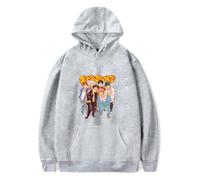 P1Harmony Merch Sad Song Graphic Cute Felpa con cappuccio a maniche lunghe Duh Album Tour Pullover Abiti Casual Unisex, Grigio, XS