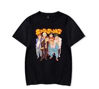 P1Harmony Merch Sad Song Graphic Cute Tee Moda Unisex Duh Album Tour Manica Corta Tour Maglietta Cool T-Shirt, Nero , XS