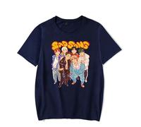 P1Harmony Merch Sad Song Graphic Cute Tee Moda Unisex Duh Album Tour Manica Corta Tour Maglietta Cool T-Shirt, Marina Militare, S