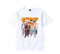 P1Harmony Merch Sad Song Graphic Cute Tee Moda Unisex Duh Album Tour Manica Corta Tour Maglietta Cool T-Shirt, bianco, 3XL