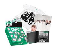 P1Harmony - P1Harmony - 8th Mini Album [DUH!] (MD/Plain White T Ver.) Out Box + T-Shirt + Photo Book + CD-R + Sticker + Selfie Photo Card + Folded Poster + 3 Extra Photocards