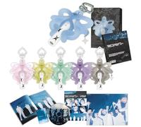 P1Harmony - UNIQUE 9th Mini Album (Light Keyring / Random Ver.) Out Box + Photo Book + Mini CD-R + Sticker + Folded Poster + 3 Extra Photocards Official K-POP Sealed Album