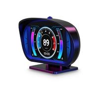 P2 Head Up Display OBD2 GPS Dual System Digtial Acqua Temp. Olio Turbo Presse Lnclinometro HUD Calibro For Auto Tachimetro Auto Elettronico