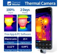 P2//P2PRO 1112 ℉ Telecamera termica USB C 256×192 per rilevatore elettronico di perdite d'acqua per riparare telefoni cellulari Android Apple Vision Pro