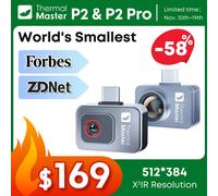 P2//P2Pro Termocamera Rilevamento calore 512 × 384 per smartphone 1112 ℉ Termocamera a infrarossi