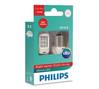 P21W Lampadina Indicatore Rosso LED PHILIPS Ultinon 11498ULRX2 Set