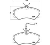 P23023 Kit pastiglie freno, Freno a disco Brembo