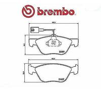 BREMBO P23077 Kit pastiglie freno per ALFA ROMEO 145 (930_), 146 (930_), 147 (93