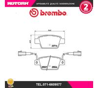 Brembo P 23 135 - Pastiglia Freno - Posteriore