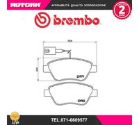 P23140 Kit pastiglie freno a disco anteriore (MARCA-BREMBO)..