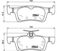 P24204 Kit pastiglie freno, Freno a disco Brembo