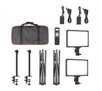 P25 LED Fill Light Professional Studio Panel Video Light for e-sport Live Record Video Videochiamate Zoom Riunioni Lampada(2Pcs Kit With Bag)