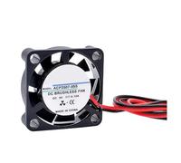 P2507 25x25x7mm DC5V 12V 24V 2 fili ultrasottile proiettore ventola di raffreddamento foglio di alluminio(24V)