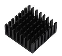 P25x10x25 - B Aluminum Heat Sink 10pcs | Black Cooling Fin for Router/PCB Circuit Board/Audio Amplifier | High - Performance Chip Cooler | Sturdy with Protective Finish