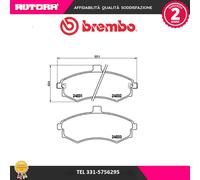 P30020 Kit pastiglie freno a disco anteriore (MARCA-BREMBO)..
