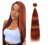 P33/350 Capelli Umani Diritti 45 Pollici Bundles Marrone Rossastro e Arancione 100g