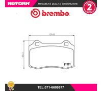 P36020 Kit pastiglie freno a disco anteriore (MARCA BREMBO)..
