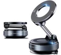 P37 Supporto magnetico per telefono da auto, ultra ventosa, compatibile con MagSafe iPhone e Android, supporto per cruscotto regolabile a 360 gradi con magnete N52