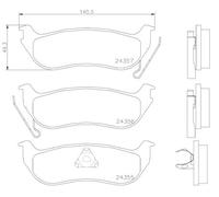 P37009 Kit pastiglie freno, Freno a disco Brembo