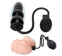 P4- Giocattolo Gonfiabile in Silicone Nero, Usalo Ovunque tu Voglia Ḁnâlé Ṕlūg Ða donna uomo set vìbraňte accìaìô côÐa graňÐì Ðì vôlpê silicone aňal bůtt largê man kit mêtallô vìbrazìonì pìccôlô