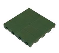 Piastrella da esterno in polipropilene chiusa Combi verde 39x39 cm Verde