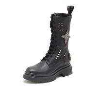 P4910 ANFIBIO DONNA GIO+ WOMAN LEATHER BOOTS BLACK