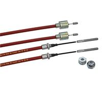 p4U 2X Original al-KO Cavo Freno Longlife Campana con 2 X Dado sferico M8 Guaina Lunghezza: 1430 mm Lunghezza Totale: 1640 mm Freno Alko 299.714 299714