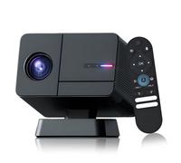 P50 Proiettore portatile dispositivo bluetooth wifi 4k,proiettore LED 400 ANSI con più dispositivi,proiettore cinematografico esterno che supporta il fuoco automatico (nero)