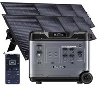 P5000 Pro Centrale Elettrica Portatile 4000W con 2 Pannello da 200W, 5120Wh Generatore Solare con Batteria LiFePO4, Controllo APP, Ricarica 2.2h, 15 Porte, Portable Power Station per Campeggio, Casa
